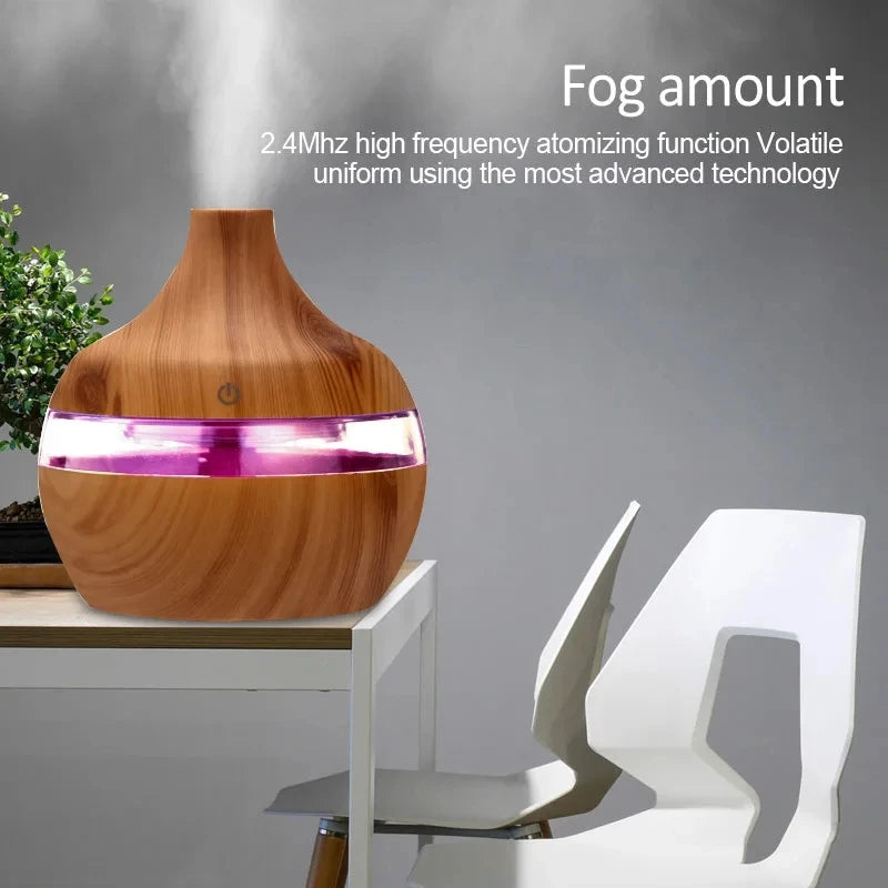 Humidifier Electric Aroma Air Diffuser Wood