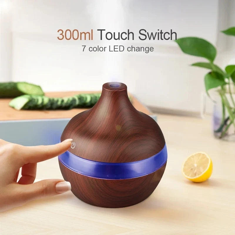 Humidifier Electric Aroma Air Diffuser Wood
