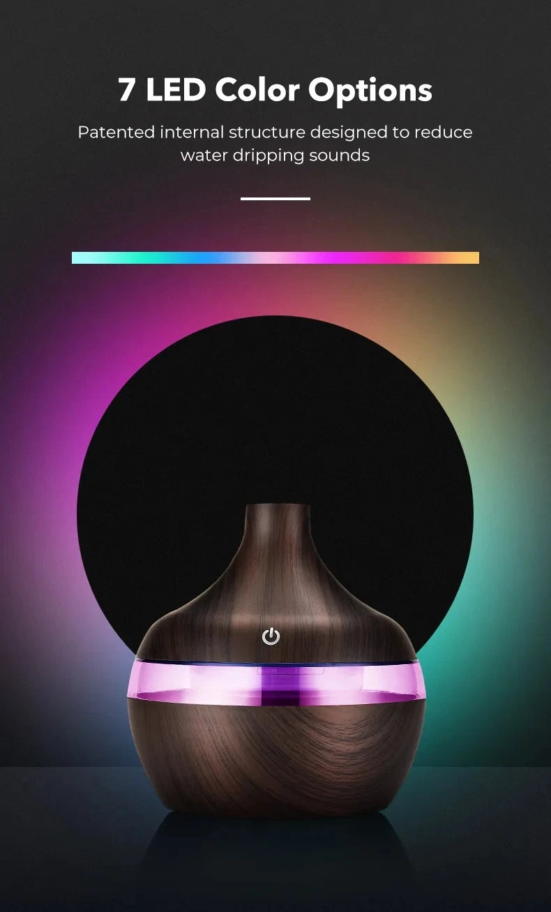 Humidifier Electric Aroma Air Diffuser Wood