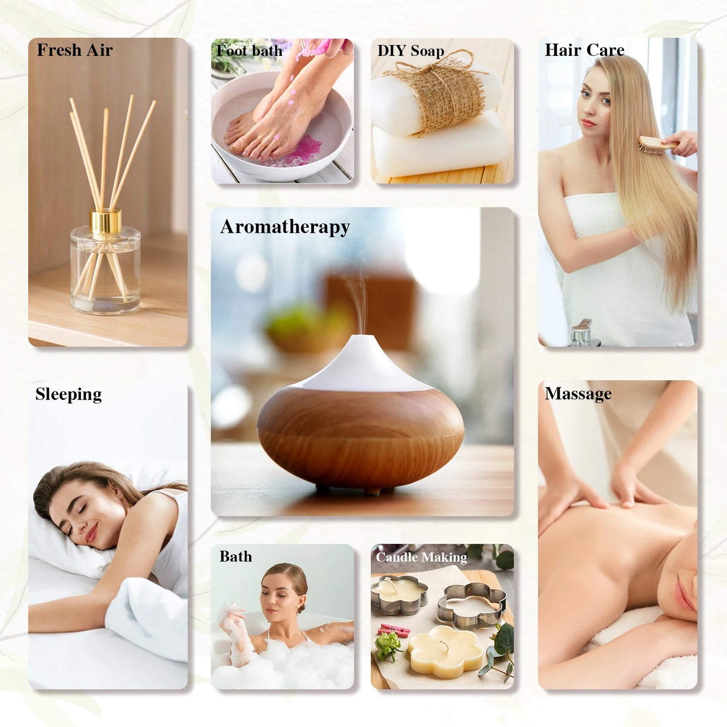 Haven Aura | Essential Oil Set – 10ML (Lavender, Jasmine, Eucalyptus & More)