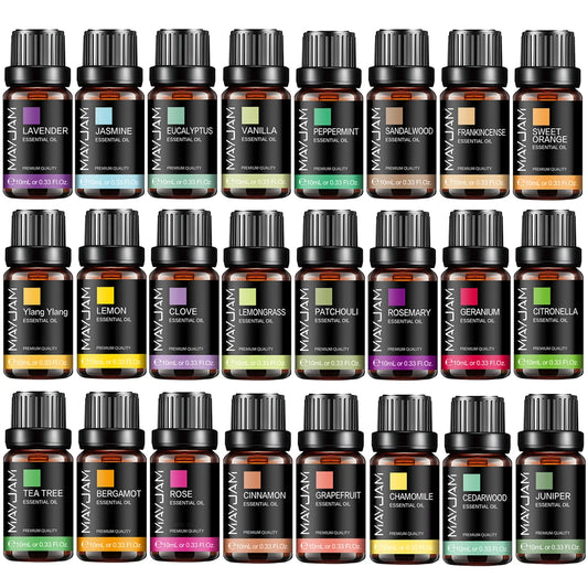 Haven Aura | Essential Oil Set – 10ML (Lavender, Jasmine, Eucalyptus & More)