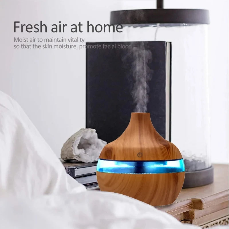 Humidifier Electric Aroma Air Diffuser Wood